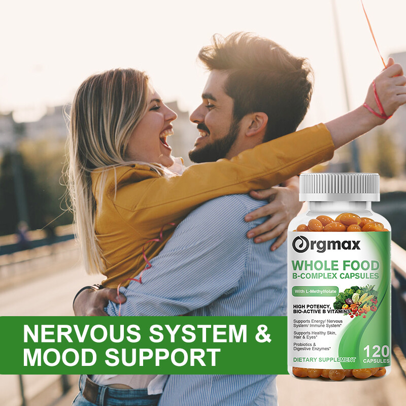 Vitamin B Complex 120Capsules Vitamin b12 D3+K2 &Calcium,Immune Support