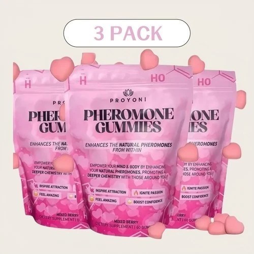 3PCS Pheromone Gummies 60 Count Natural Pheromone Support Supplement