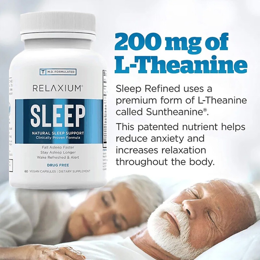 Relaxium New Sleep 60Capsules Sleep support to help your body fall asleep faster