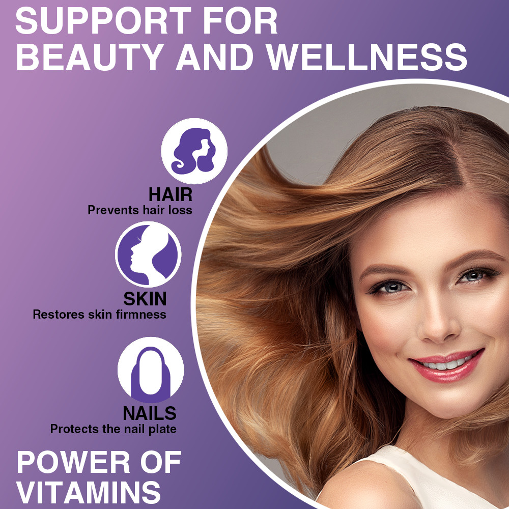 2 Packs Biotin Gummies 12,000mcg – Extra Strength Biotin – for Hair Skin & Nails