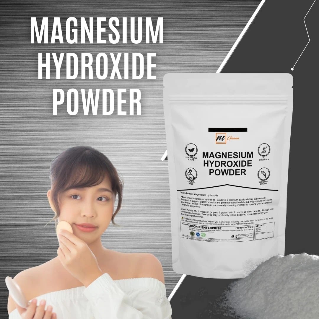 mGanna Magnesium Hydroxide Powder 227 GMS / 0.5 lbs 8 Ounce (Pack of 1)