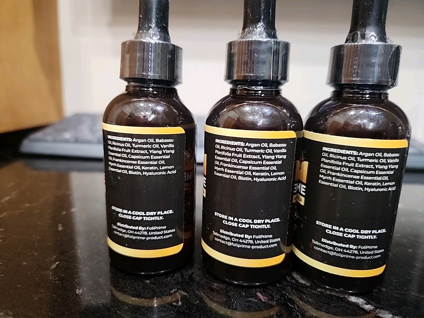 (3 Pack) Foliprime Healthy Hair Support Drops – All Hair Types – Expires 10/2025