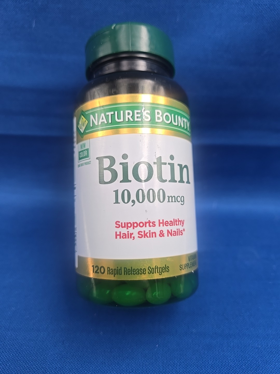 3 Bottles Nature’s Bounty Biotin Rapid Release Softgels 120 Ct 01/2028 Sealed