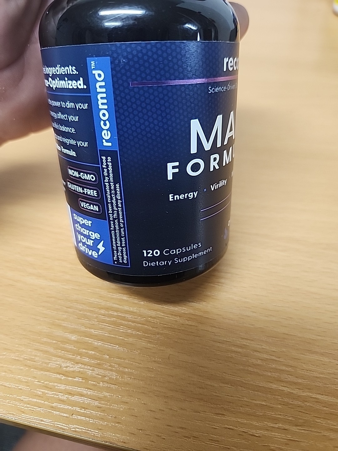 Man Formula Male Boost Supplement for Increased Energy Mood & Stress 120 Capsul