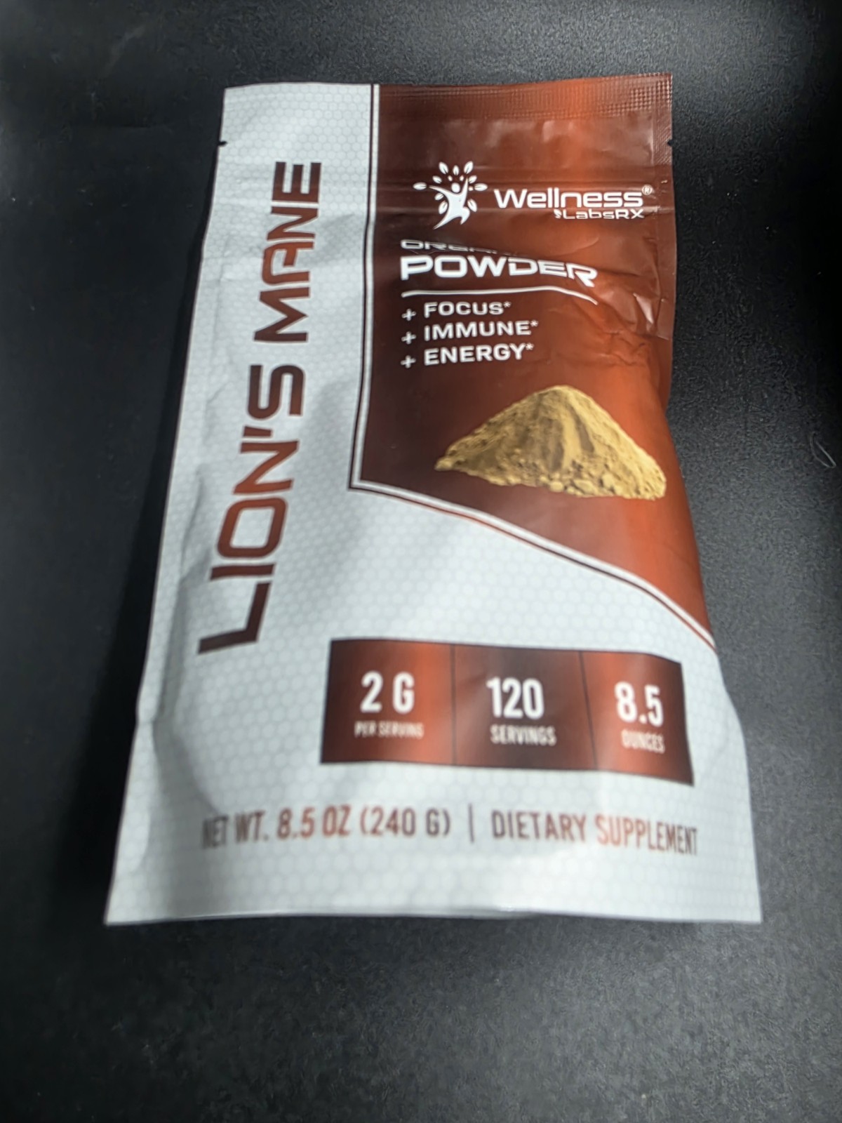 WELLNESS LABSRX Lions Mane Powder, Mushroom Supplement – 2000mg Lions Mane 05/27