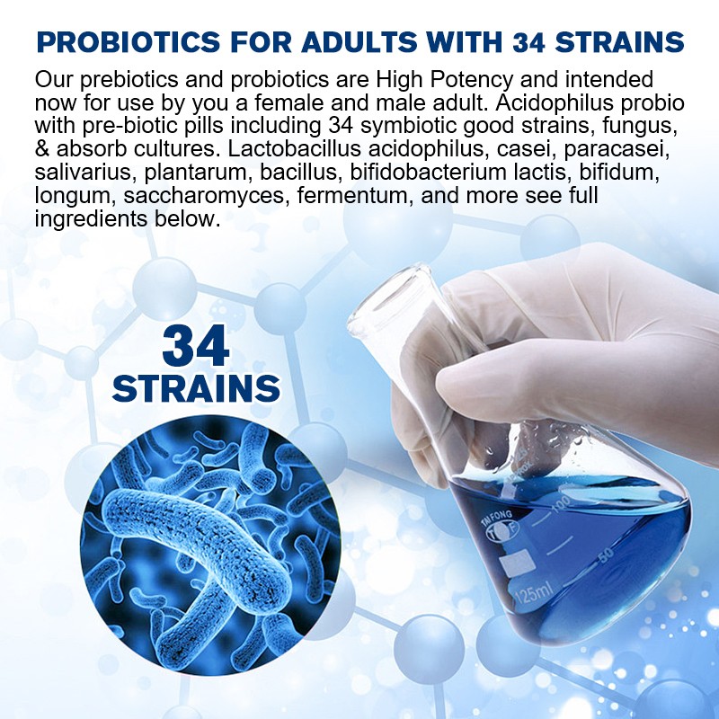 Daily Digestive Enzymes with Prebiotics Probiotics 120 capsules