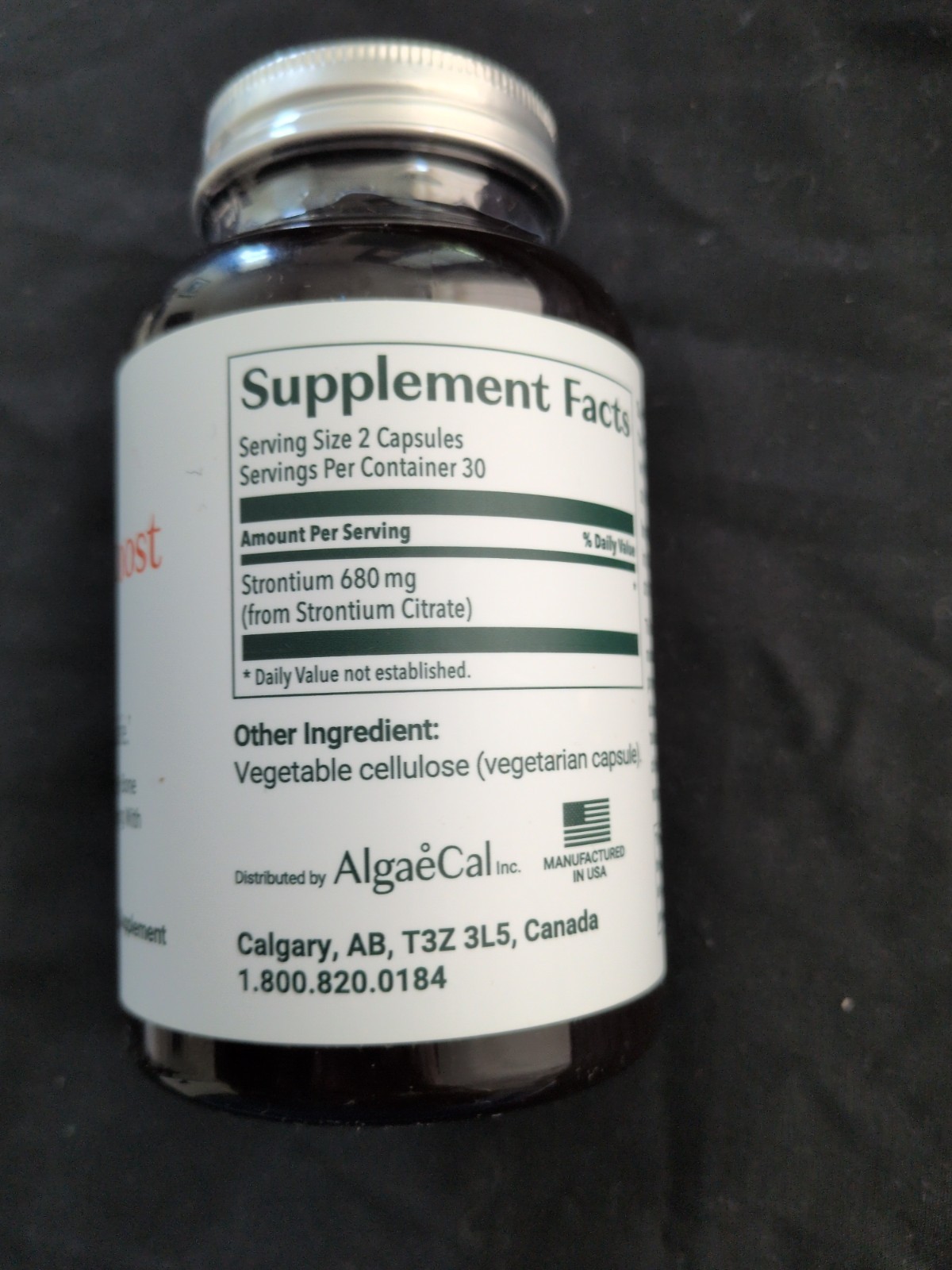 ALGAECAL Bone Builder Pack, Calcium + Strontium for Bone Density, 1 Month