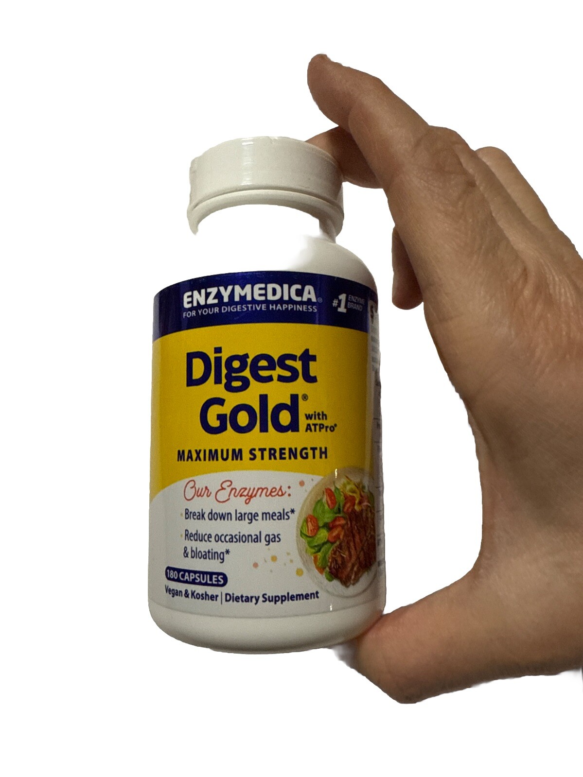 Enzymedica Digest Gold Digestive Support Supplement – 180 Count