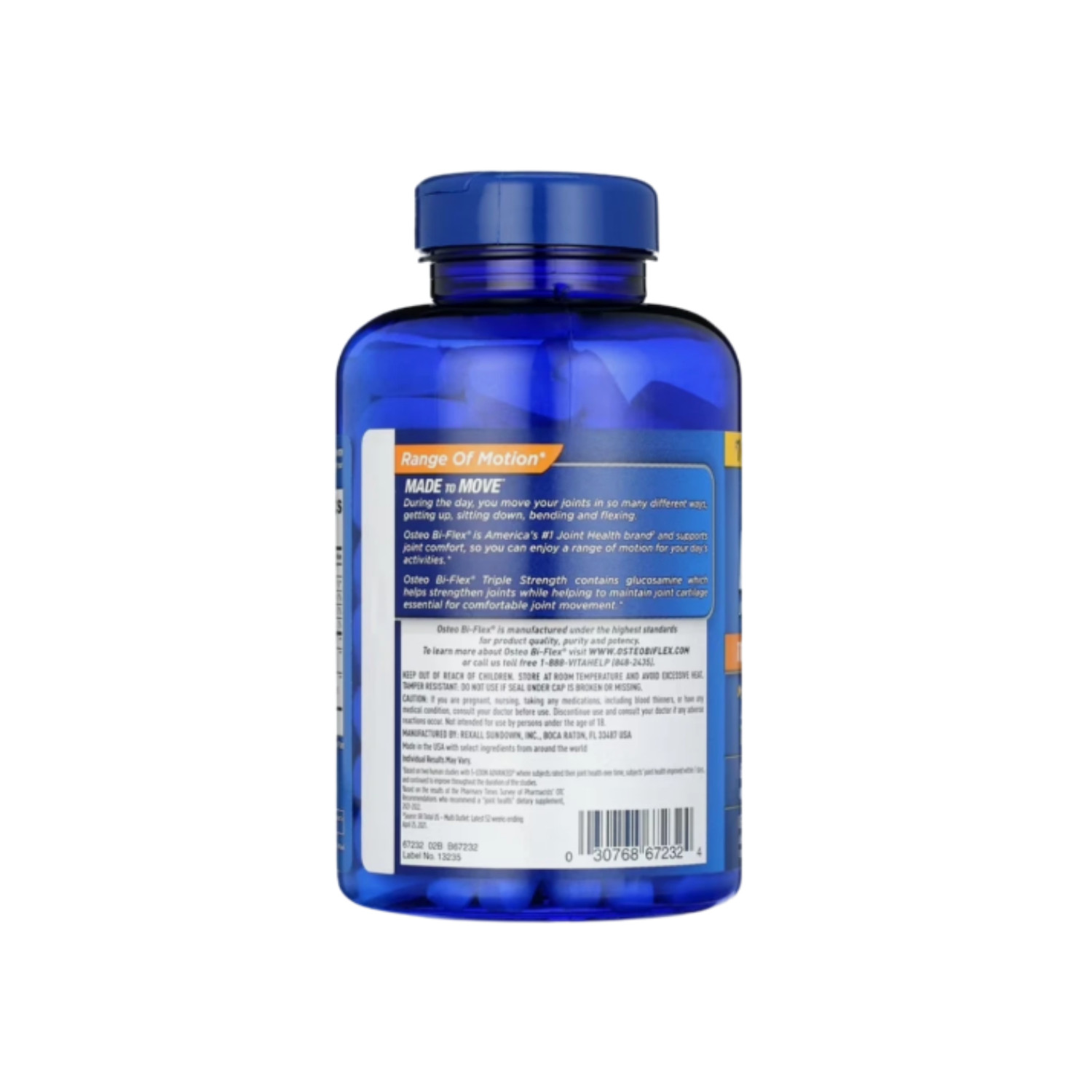 2 Pack Osteo Bi-Flex Joint Health Triple Strength Dietary Supplement, 200 ct