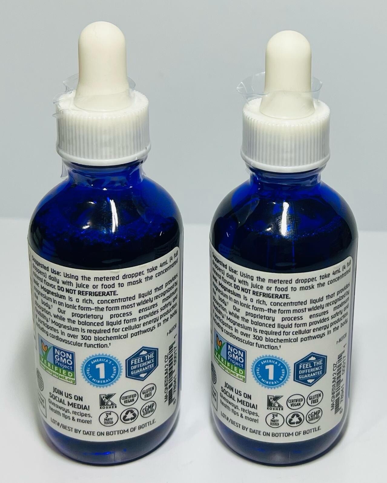 Trace Minerals Research Ionic Magnesium 2 Oz 400 mg Duo-Pack