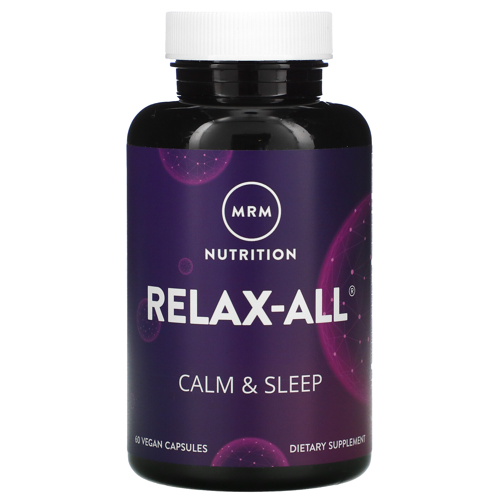 MRM Relax-All with Venetron 60 Vegan Capsules Egg-Free, Fish Free, Gluten-Free,