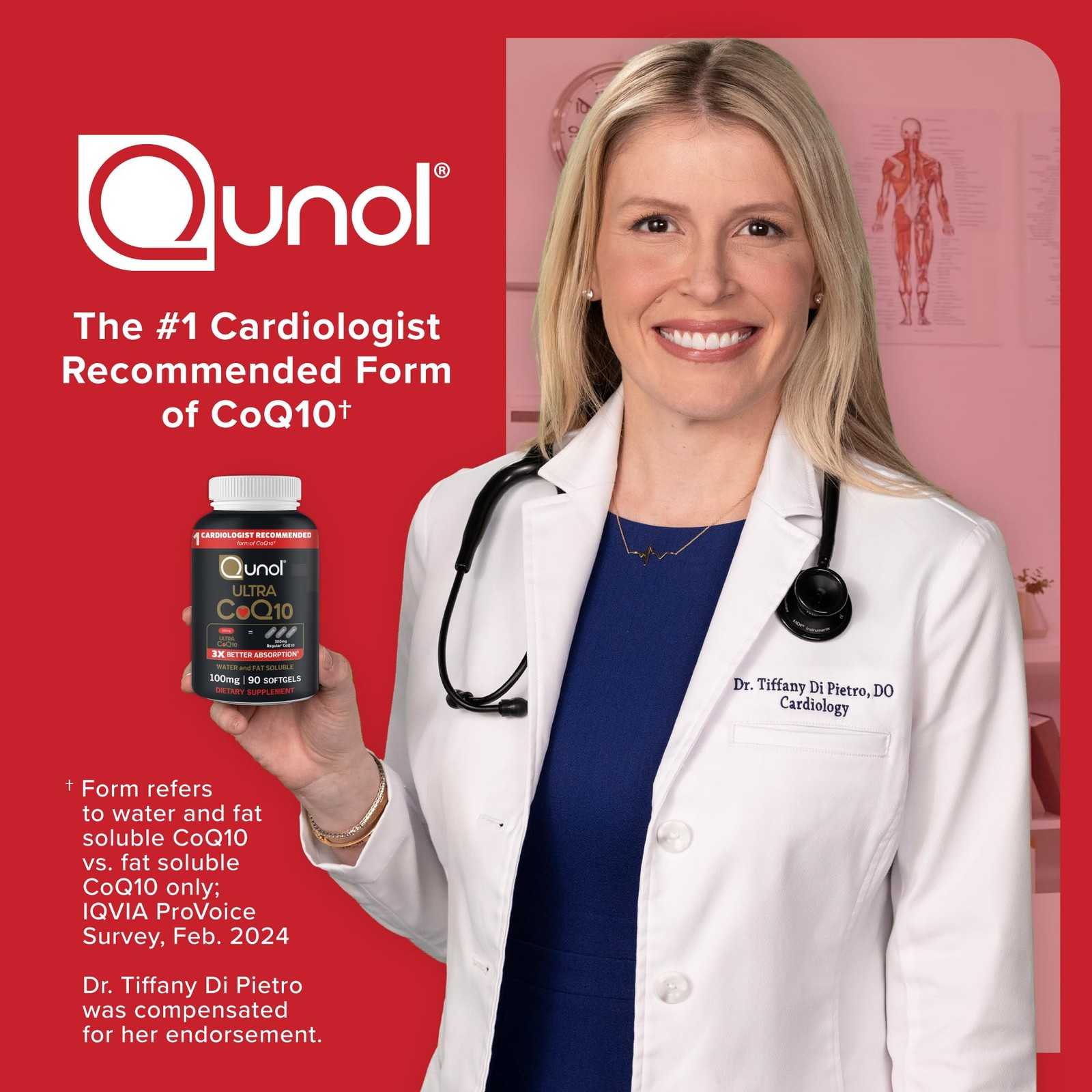 Qunol Ultra CoQ10 100mg, 3x Better Absorption, 120 Count (Pack of 2), Brown