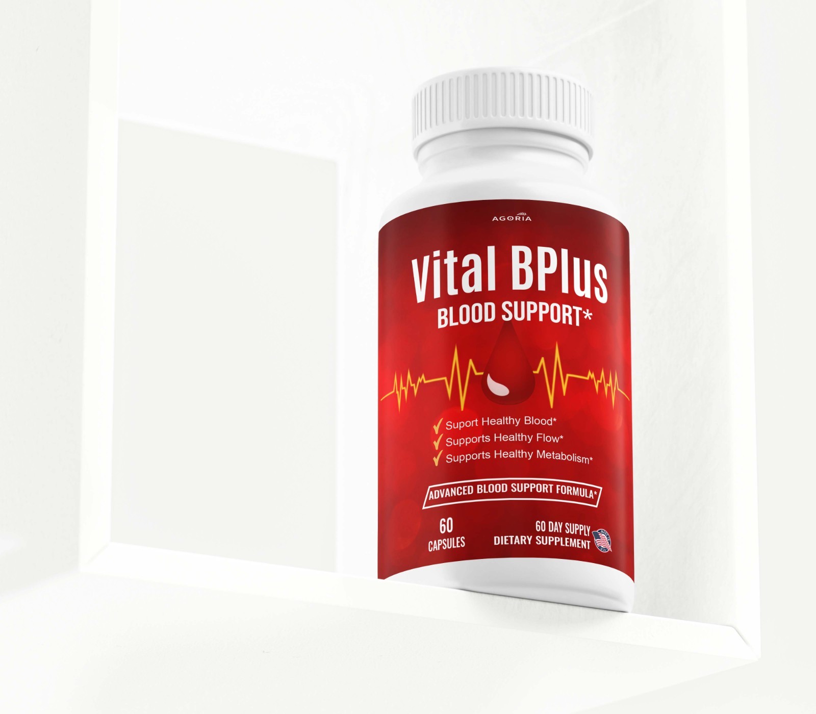 (6 Pack) Vital B Plus Advanced Blood Support Supplement VitalBPlus Capsules