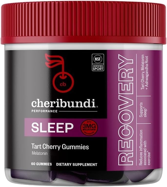Cheribundi Performance Sleep Tart Cherry Gummies + Melatonin 60 Gummies Exp10/26