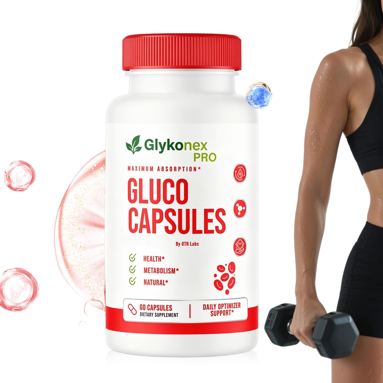 GlykoNex Gluco Capsules Blood Health Support Dietary Supplement 60 Capsules
