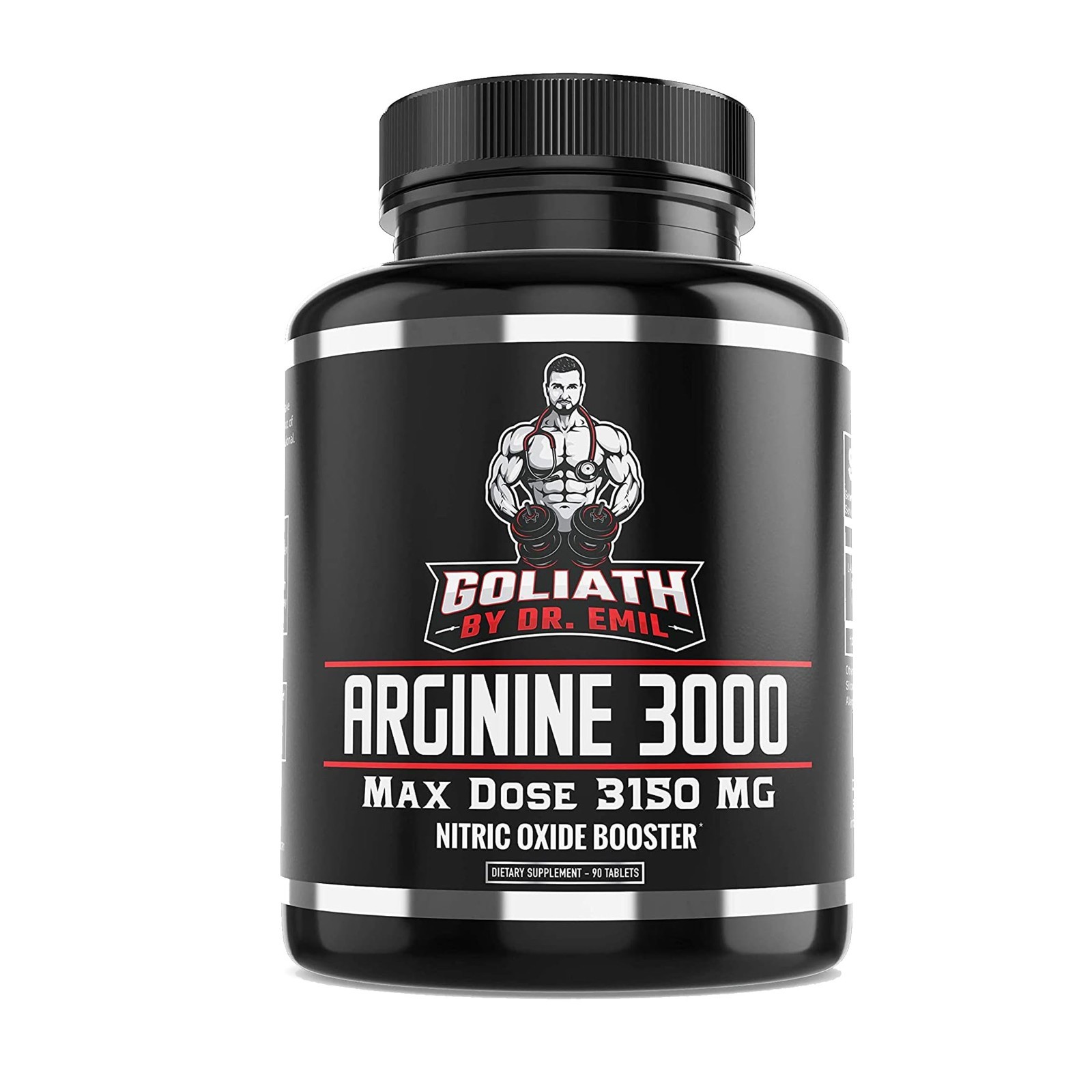 High-Dose Arginine 3000 – Nitric Oxide Booster for Blood Flow & Muscle Growth –