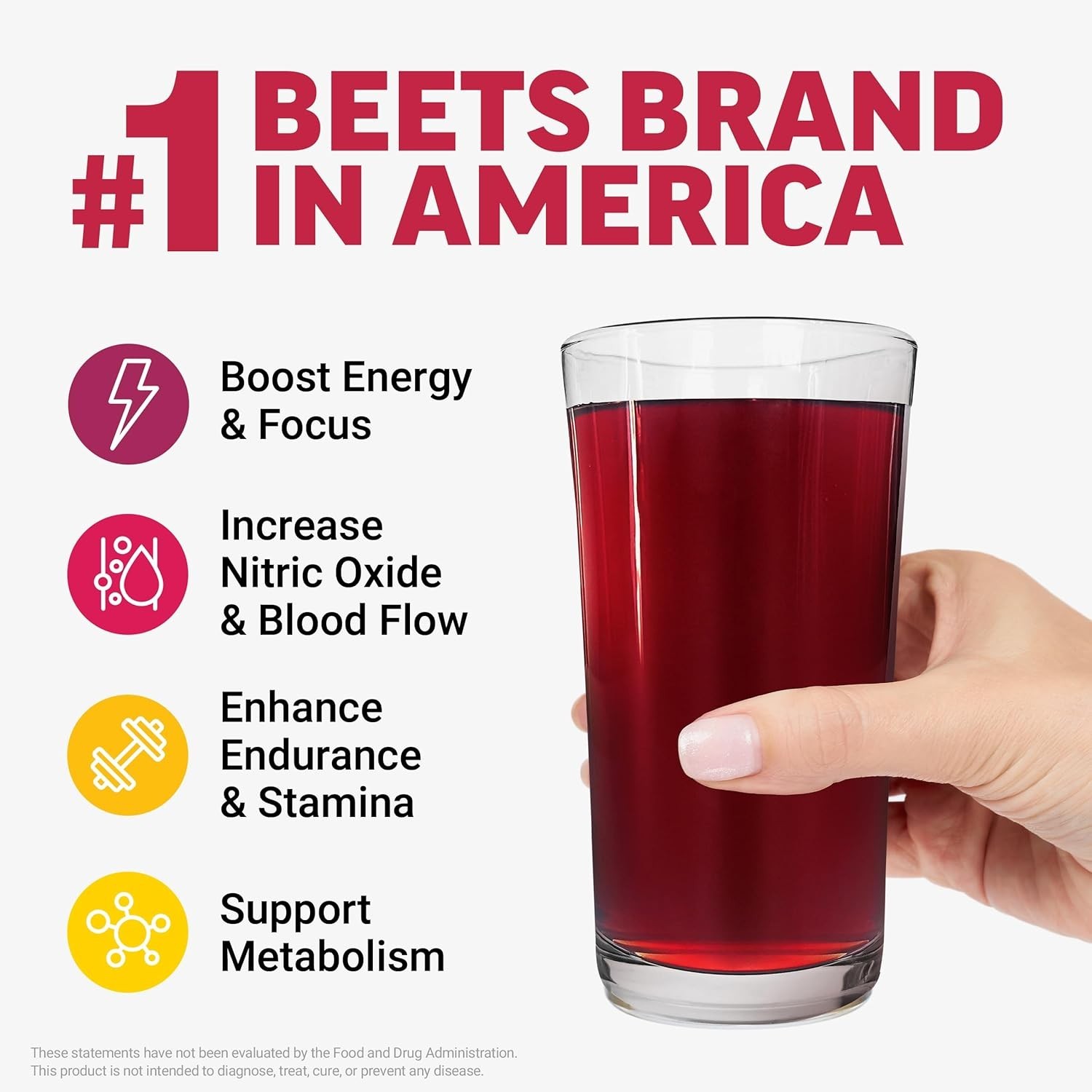 Nitric Oxide Boosting Beet Powder – Delicious Berry Lemonade Flavor, 30 Servings