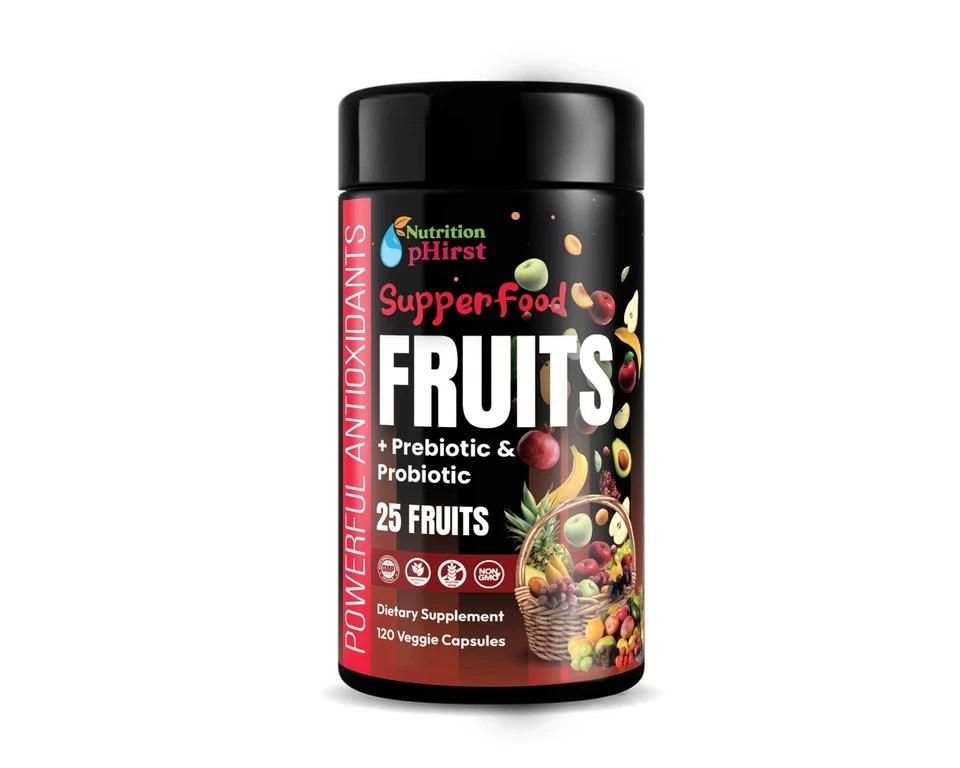Superfood Vegetable & Fruit Blends 240 Capsules 2 Mo Supply 12/2027 New Sealed