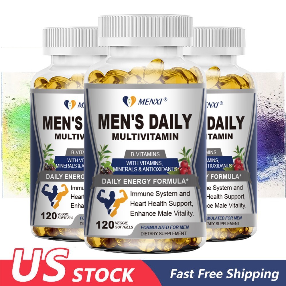 2Packs Multi Vitamin for Men 120ct Mens Prostate Multivitamin Multimineral Daily