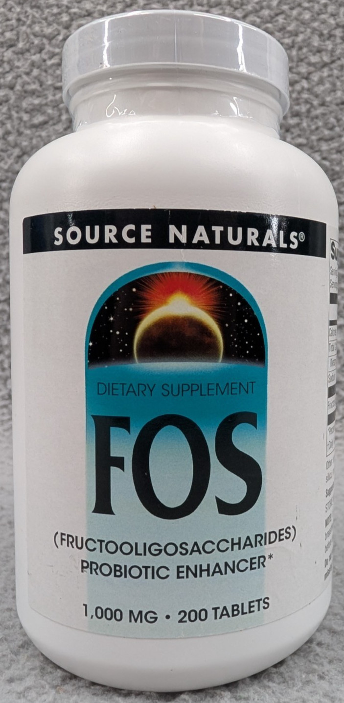 Source Naturals FOS Probiotics Enhancer 1000mg 200 Tablets