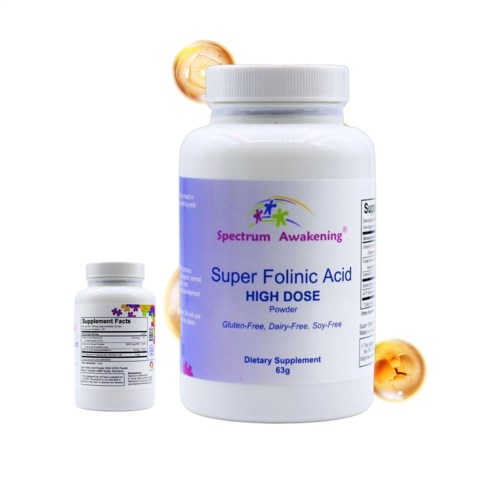 Awakening Spectrum Super Folinic Acid High Dose Dietary Supplement Powder