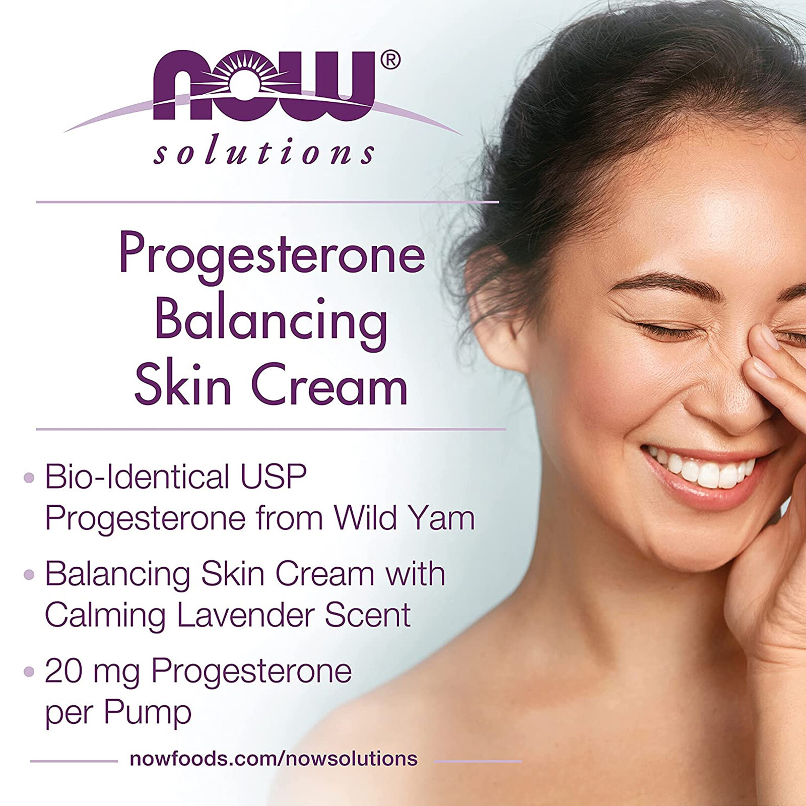 NOW FOODS Progesterone from Lavender Balancing Skin Cream 3 oz, Natural from yam