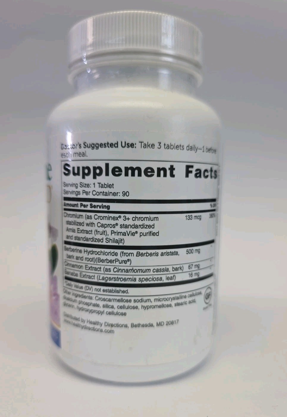 Dr. Whitaker Berberine GlucoGold+ Improved Formula 90 Tabs (EXP:8/2027)