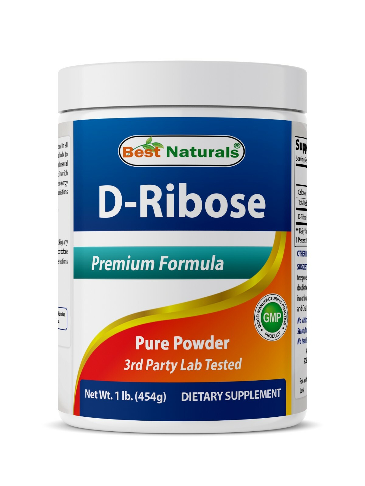 Best Naturals Pure D-Ribose Powder 1 lb – High Quality D-Ribose