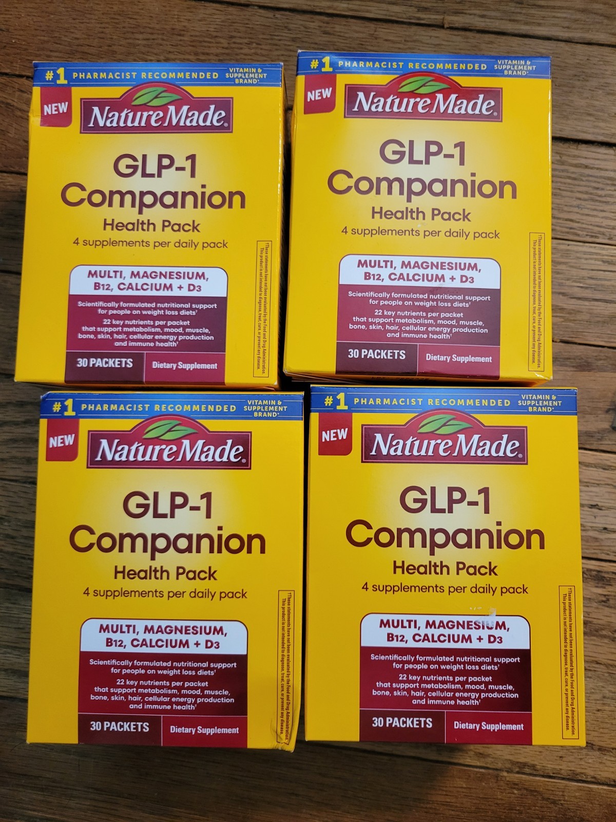 4 Packs – Nature Made Companion Health Pack of 120Packets total Exp 12/2026