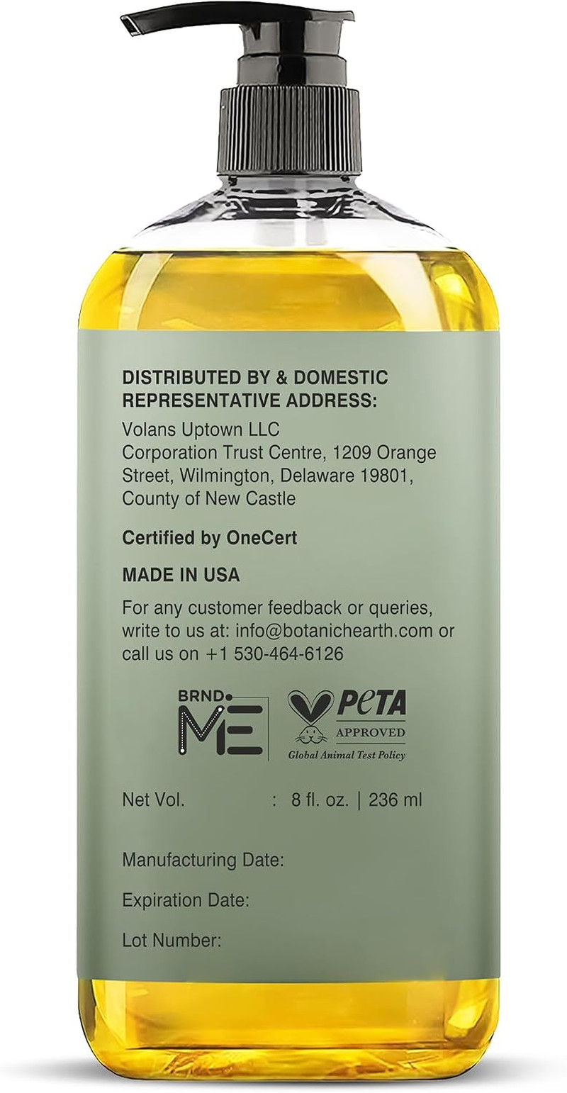 USDA Organic Jojoba Oil 8 Fl Oz |100% Pure and Natural- Cold Pressed & Hexane Fr