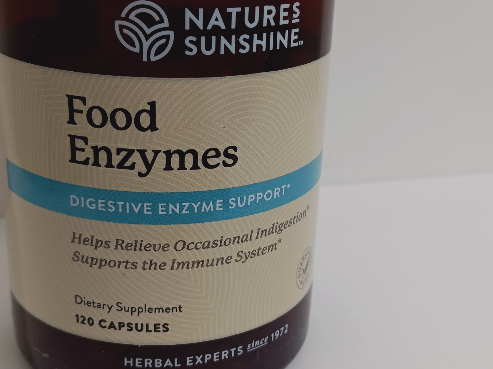 Nature’s Sunshine – Food Enzymes – Digestive Relief – 120 Capsules.Exp:01/2028