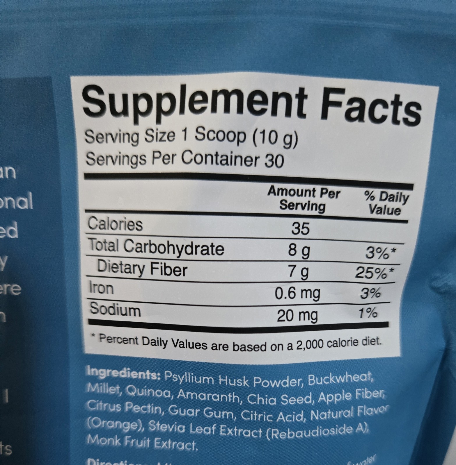 New The “PAUSE” Nutrition Fiber GDX Dietary Supplement Orange Flavor