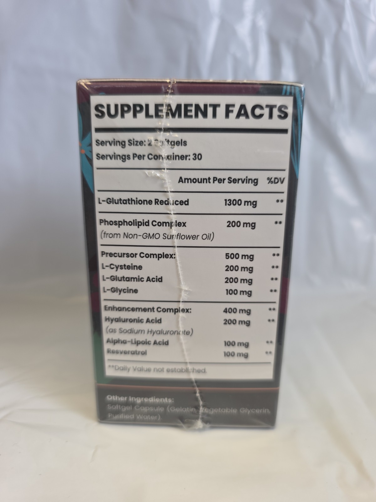 2400MG Liposomal Glutathione Max Absorption Glutathione Supplement 60 gel caps