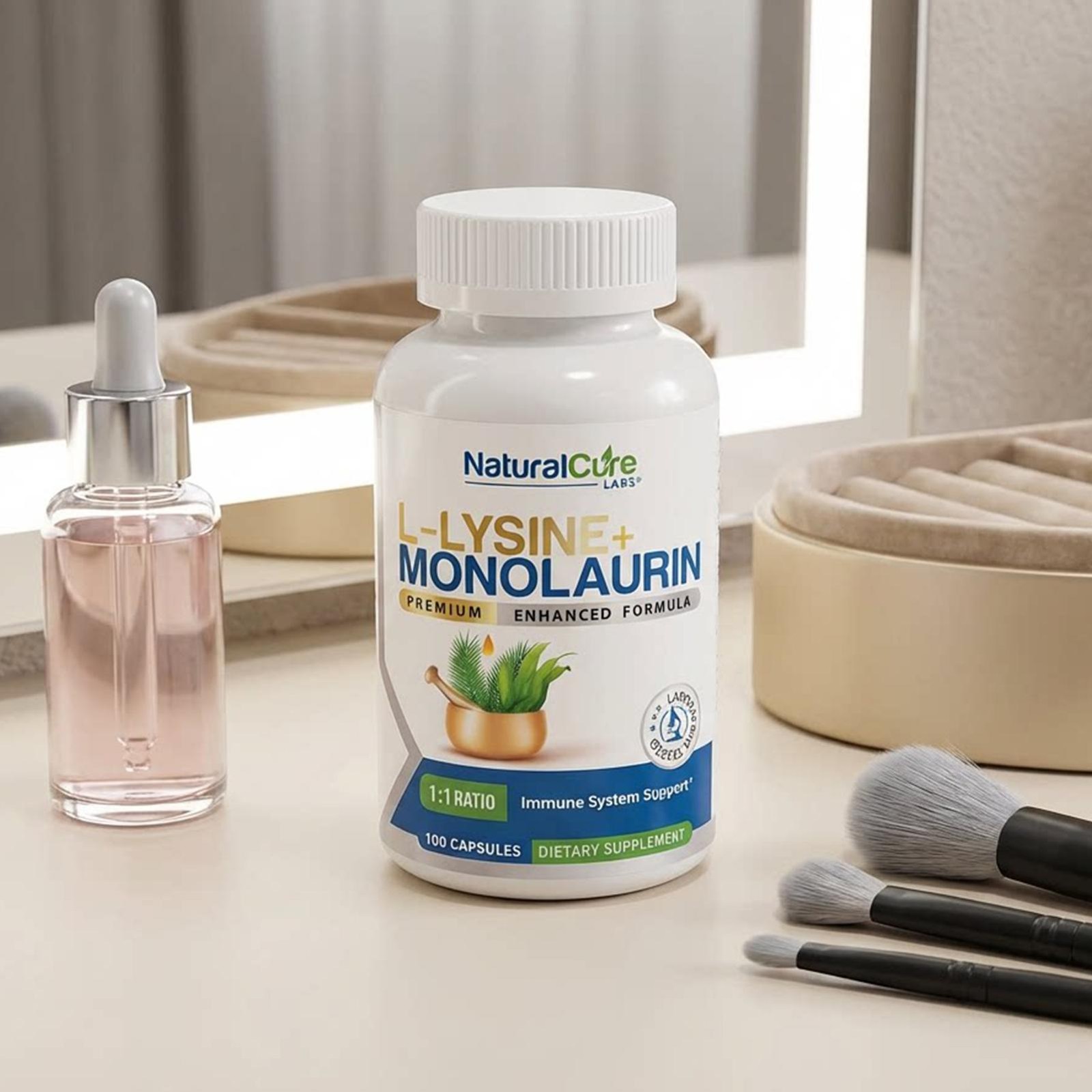 Labs L-Lysine + Monolaurin 600mg 100ct – Immune & Health Support