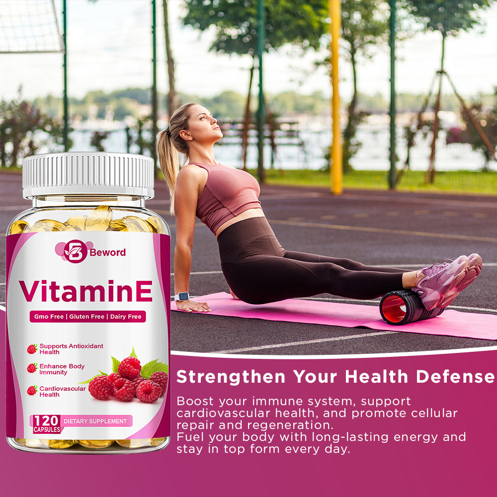 Vitamin E 1000IU Mixed Tocopherols Natural Antioxidant for Skin & Immune Support
