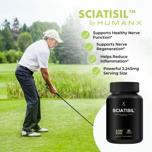 Sciatisil Sciatica Supplement Natural Nerve Support With Stabilized Rlipoic Acid