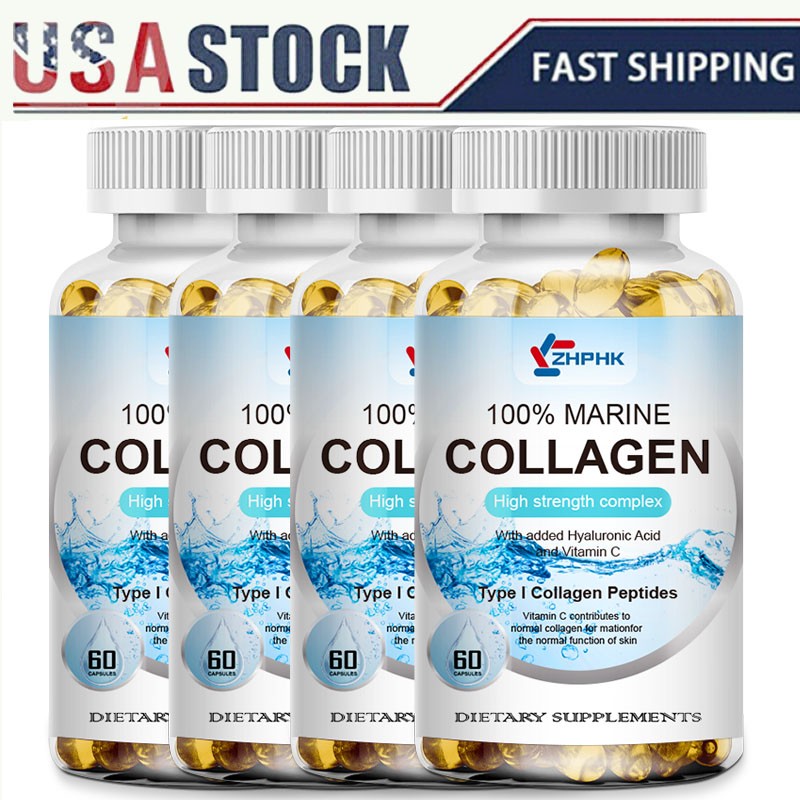 Marine Collagen Capsules,Hydrolysed Type I Collagen Peptides For Skin Hair Nails