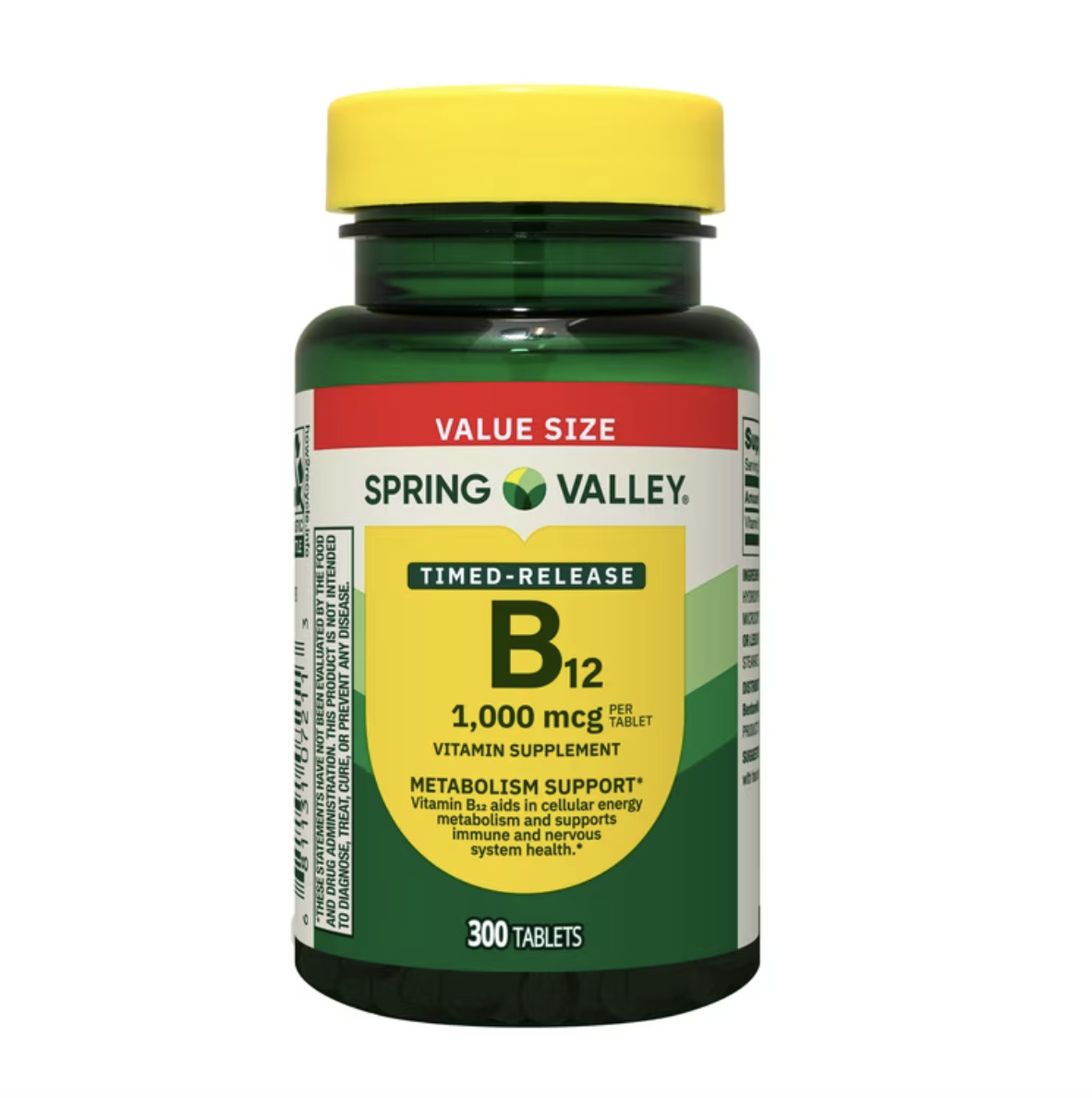 Spring Valley Vitamin B12 1000 Mcg Timed Release Tablets, 300 Count ( 1 PACK )