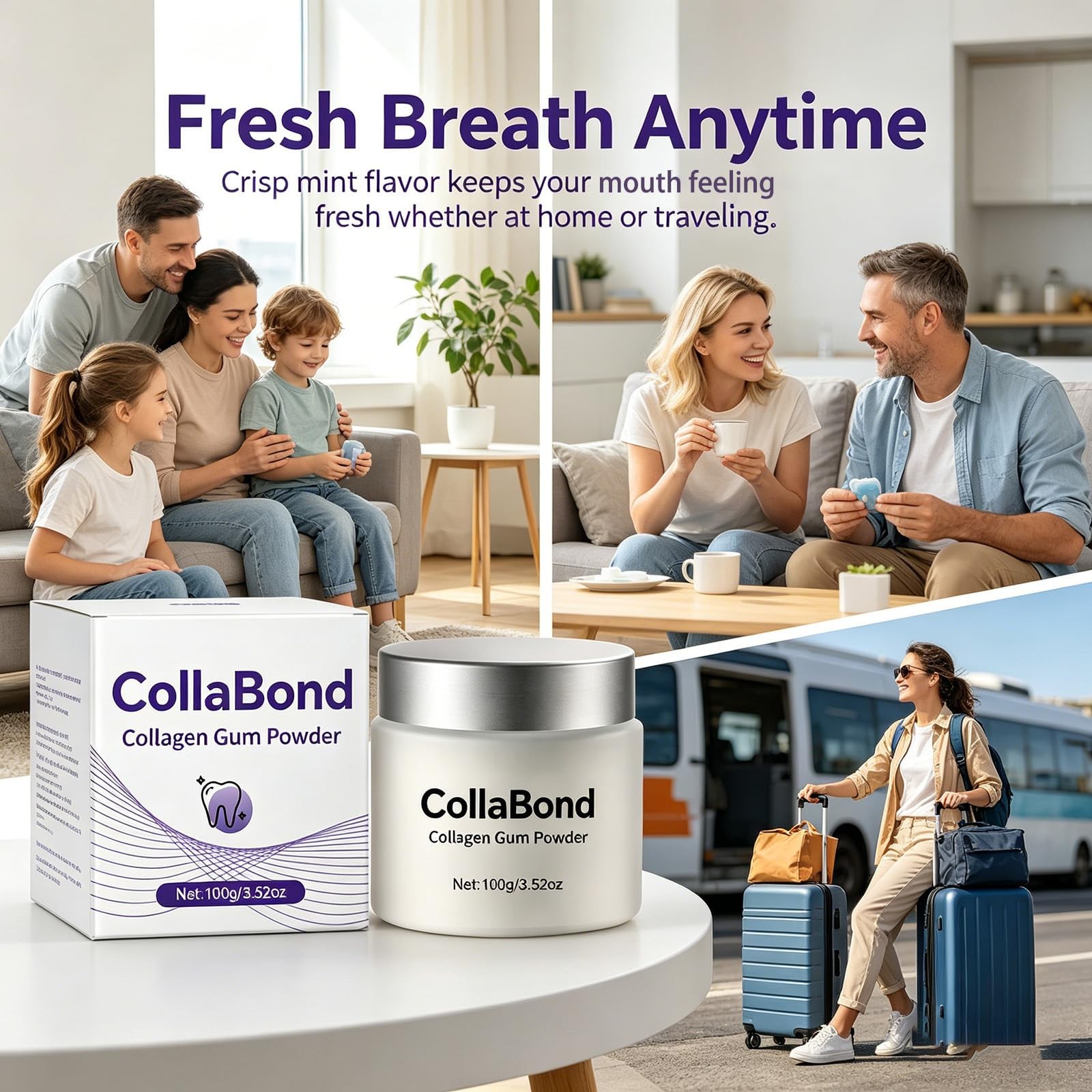 Collagen Powder for Gums, Collagen Brushing Tooth Powder with Nano-Hydroxyapa…