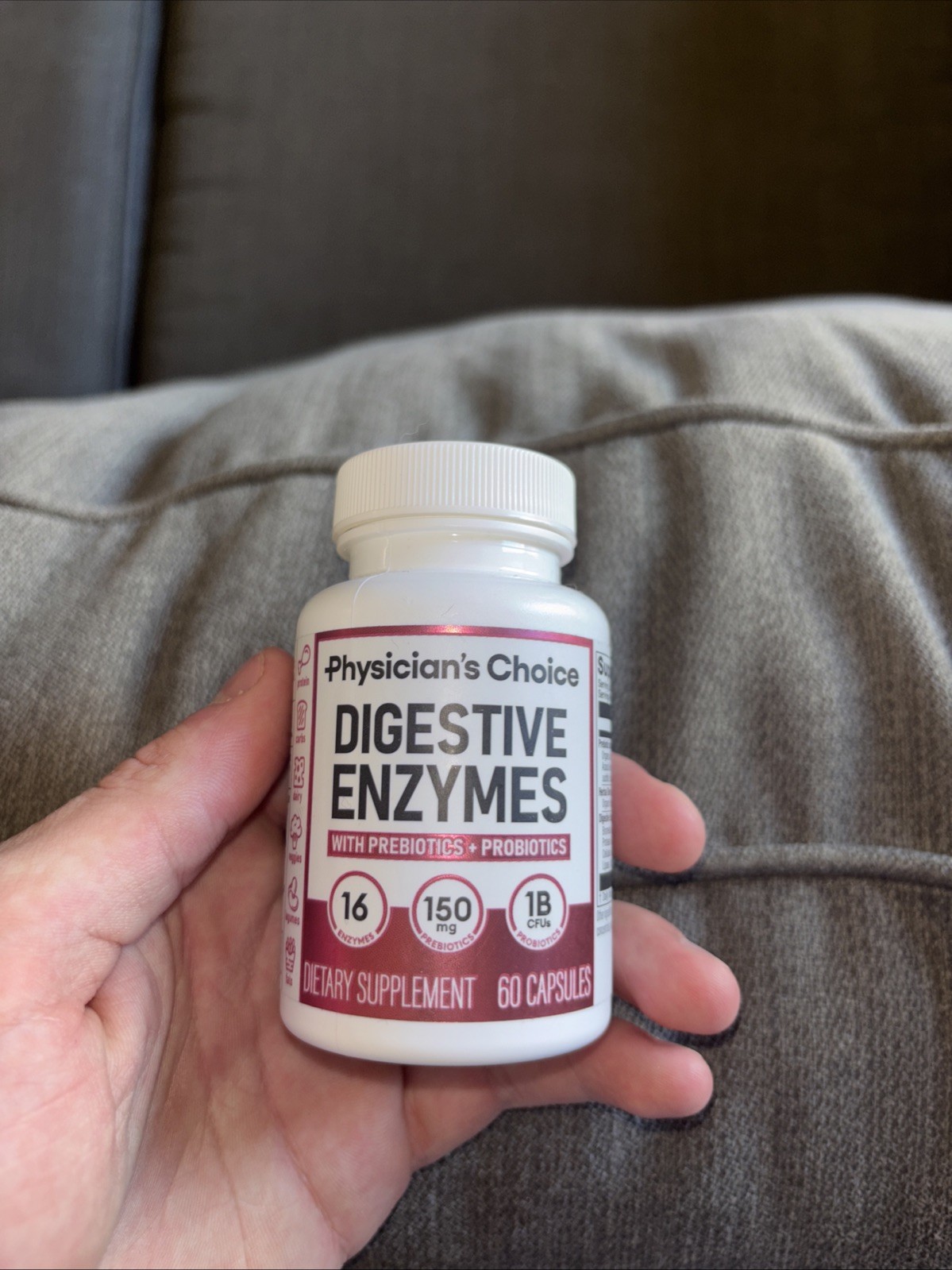 Physician’s Choice Digestive Enzymes Organic Prebiotics & Probiotics 60 Servings