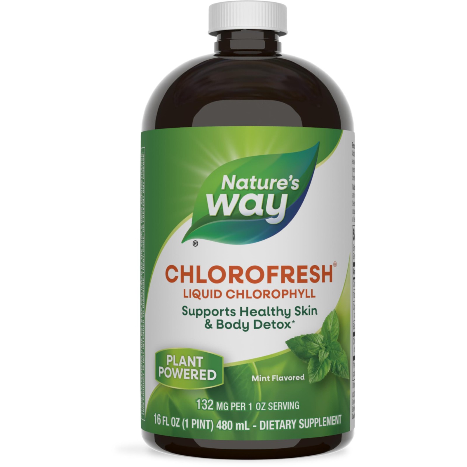4/27 Nature’s Way Chlorofresh Liquid Chlorophyll Internal Deodorant 16 fl oz, Mi