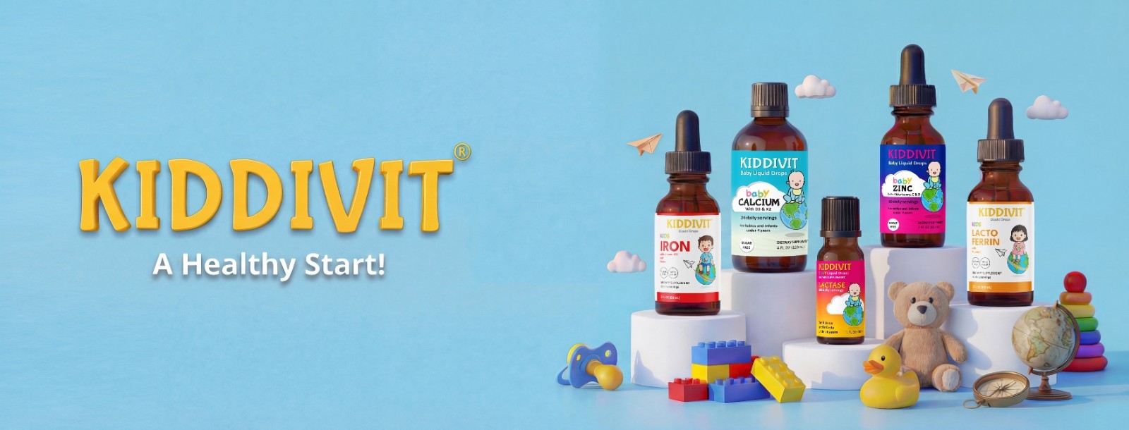 Kiddivit Lactase Kids Liquid Drops 1000 Units – Sugar Free