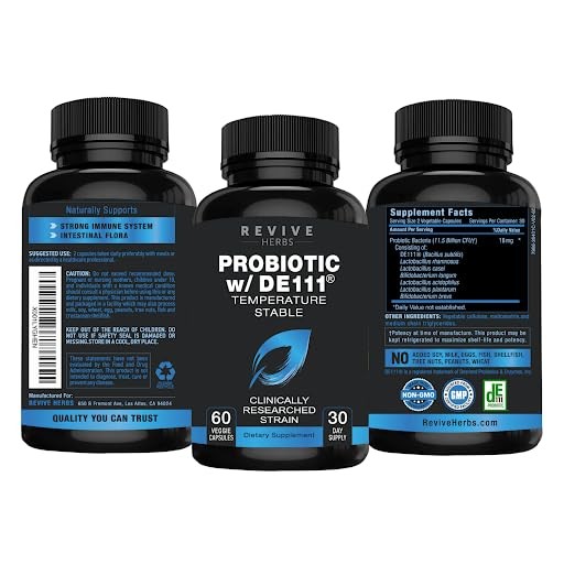 Potent Probiotic Supplement 60 Veggie Capsules 11.5 Billion CFU Gut Health