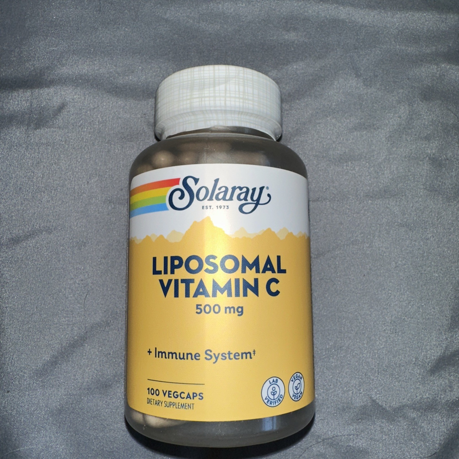 BEST BY DATE: 10/2024 Solaray Liposomal Vitamin C 500 mg 100 Vegcaps