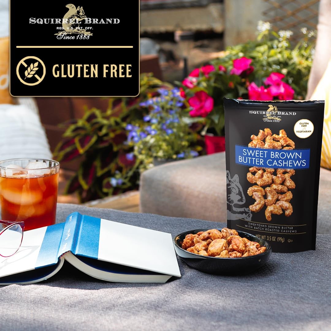 Squirrel Brand Sweet Brown Butter Cashews, 3.5 Ounces Ounce (Pack of 1)