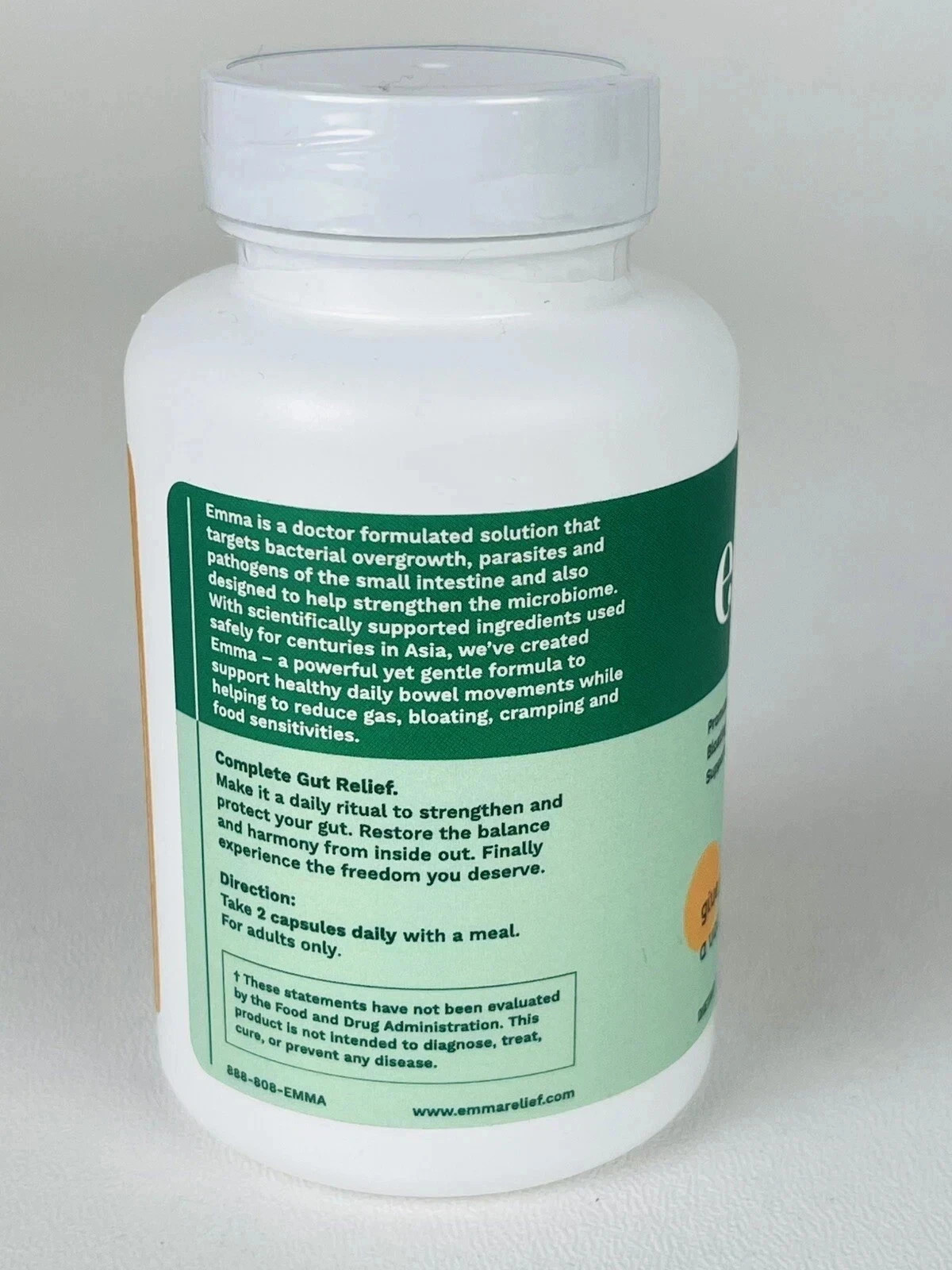 2x Emma Relief Supplement Konsciens Keto for Gut Bloating 60 Capsules