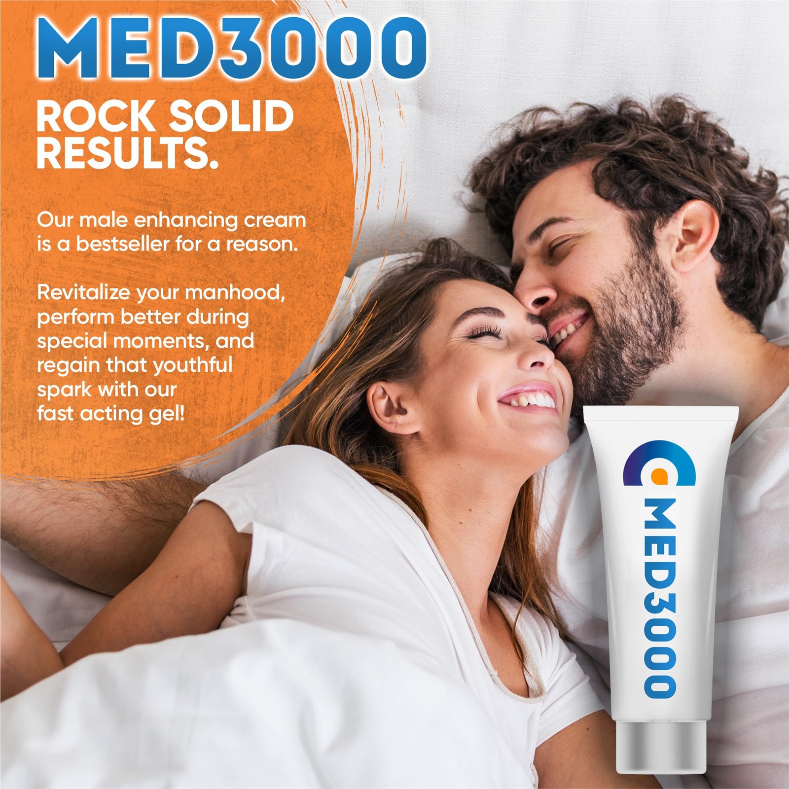 Gel Med3000 for Men – Powerful ED Cream and Blood Flow Enhancer – Erectile Dy…