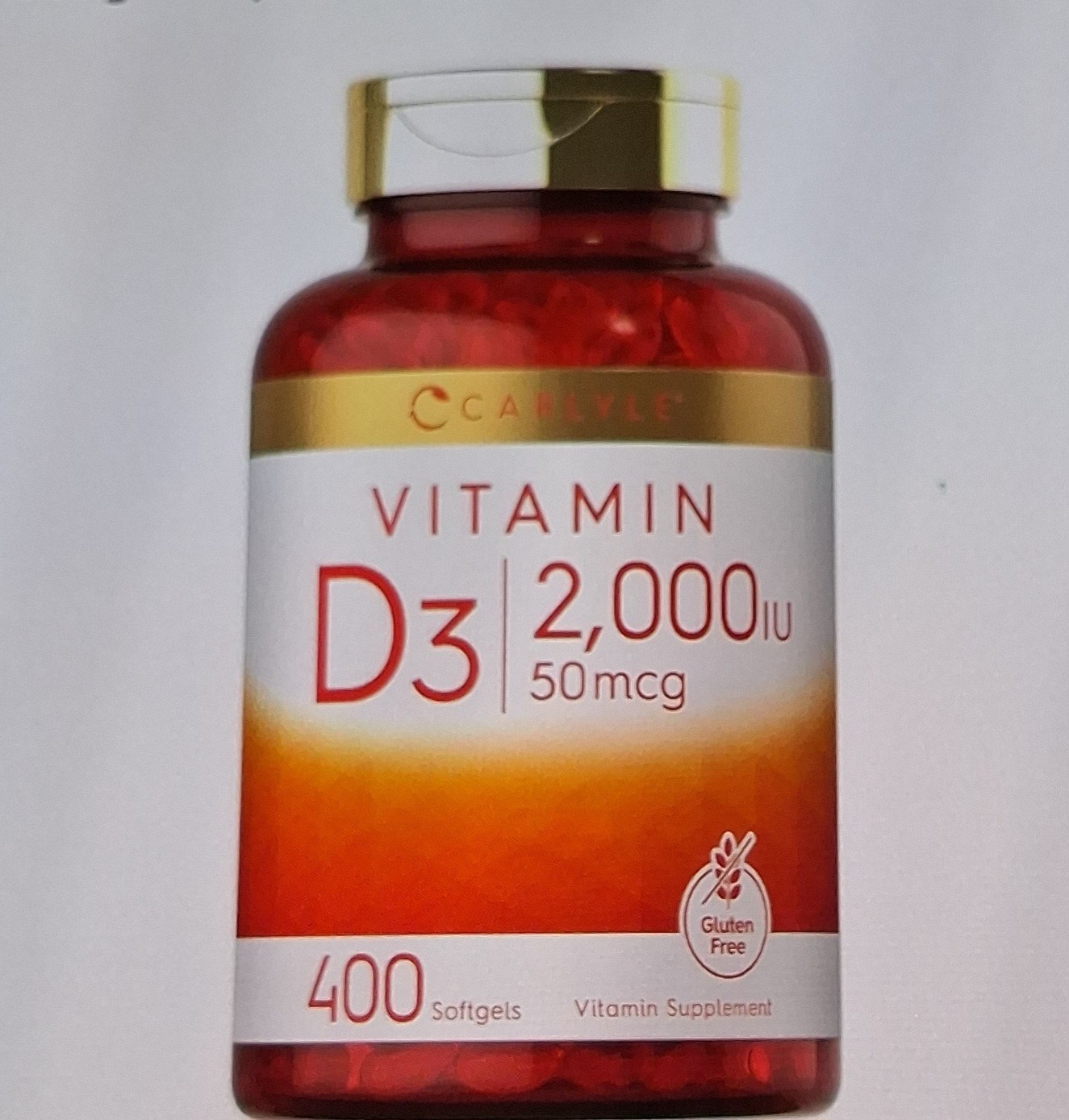 Carlyle Vitamin K2 + D3 250 mcg (10,000 IU) Softgels 300 Count, Gluten-Free