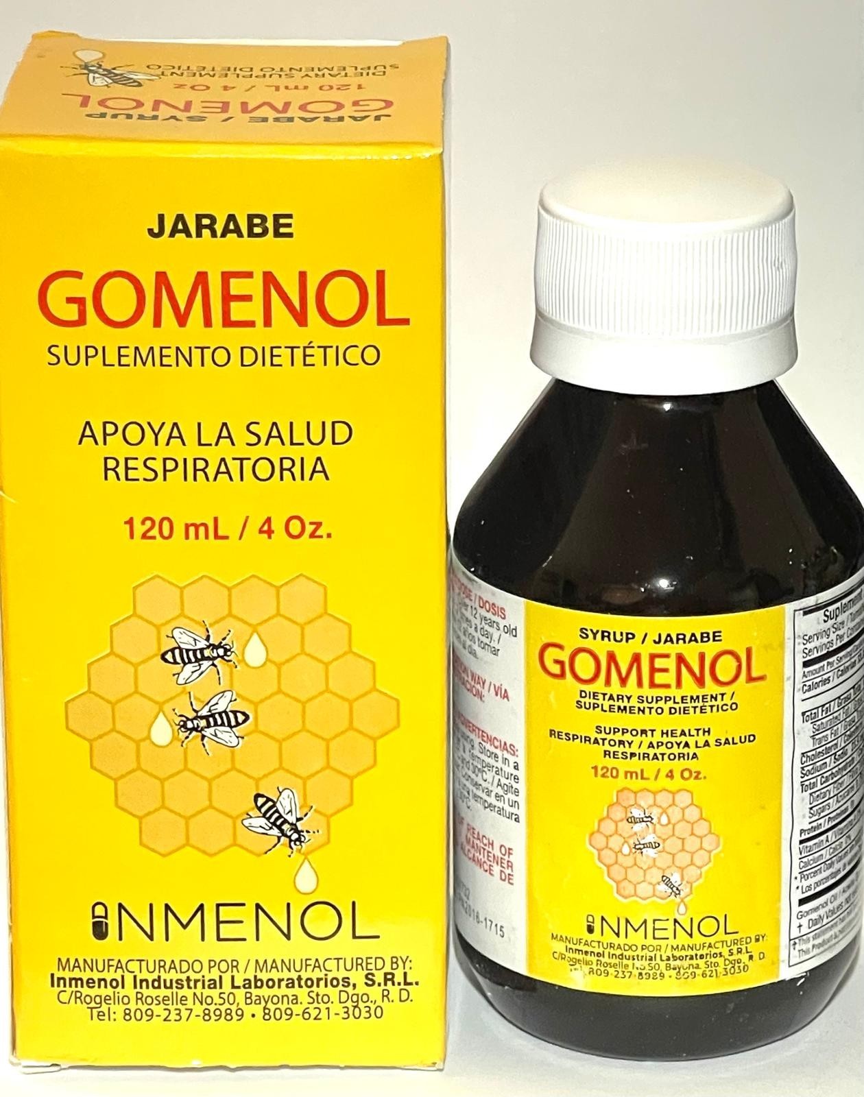 Gomenol Syrup Support Health Respiratory 4 oz