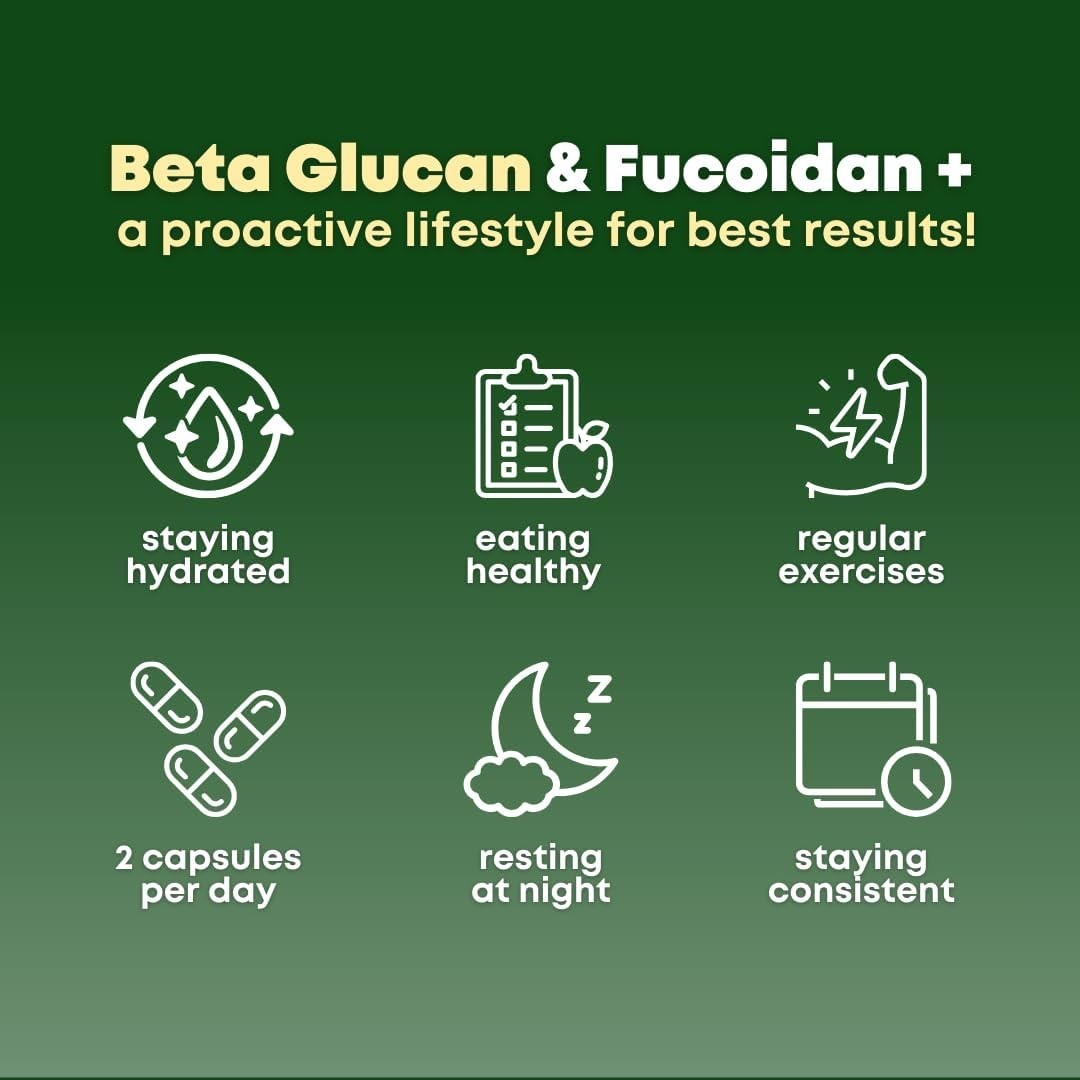 Beta Glucan & Fucoidan Brown Seaweed Extract – Immune, Cellular, Aging Support